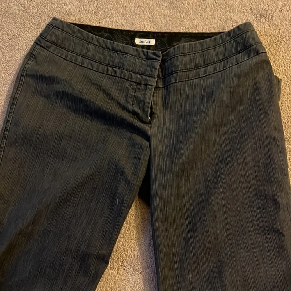 Gray flare leg dress jeans studio Y - Picture 5 of 7